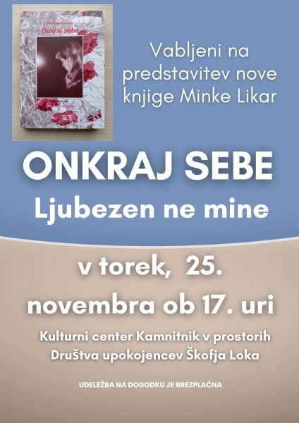 Predstavitev nove knjige Minke Likar